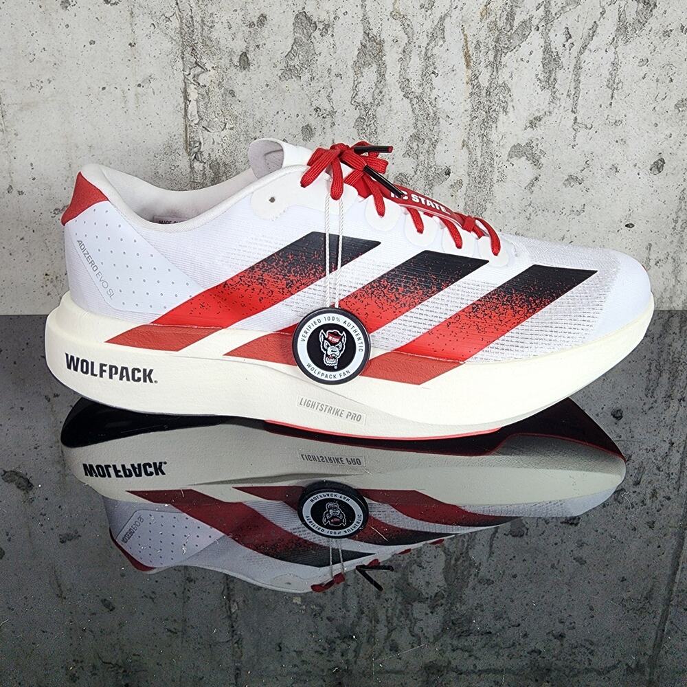 MSRP $160 Adidas Adizero Evo SL NC State Wolfpack Size 9.5